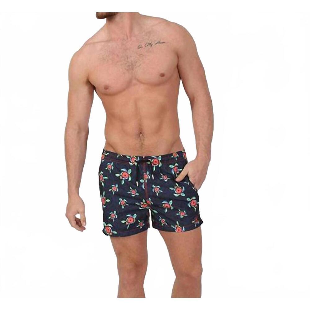 NEW EIGHT X sea turtle swim trunks in navy
